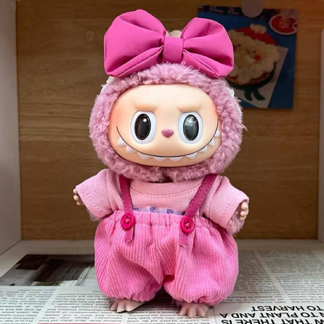 A065837新品3点セット labubuラブブぬいぐるみ服17cm着せ替え着ぐるみ