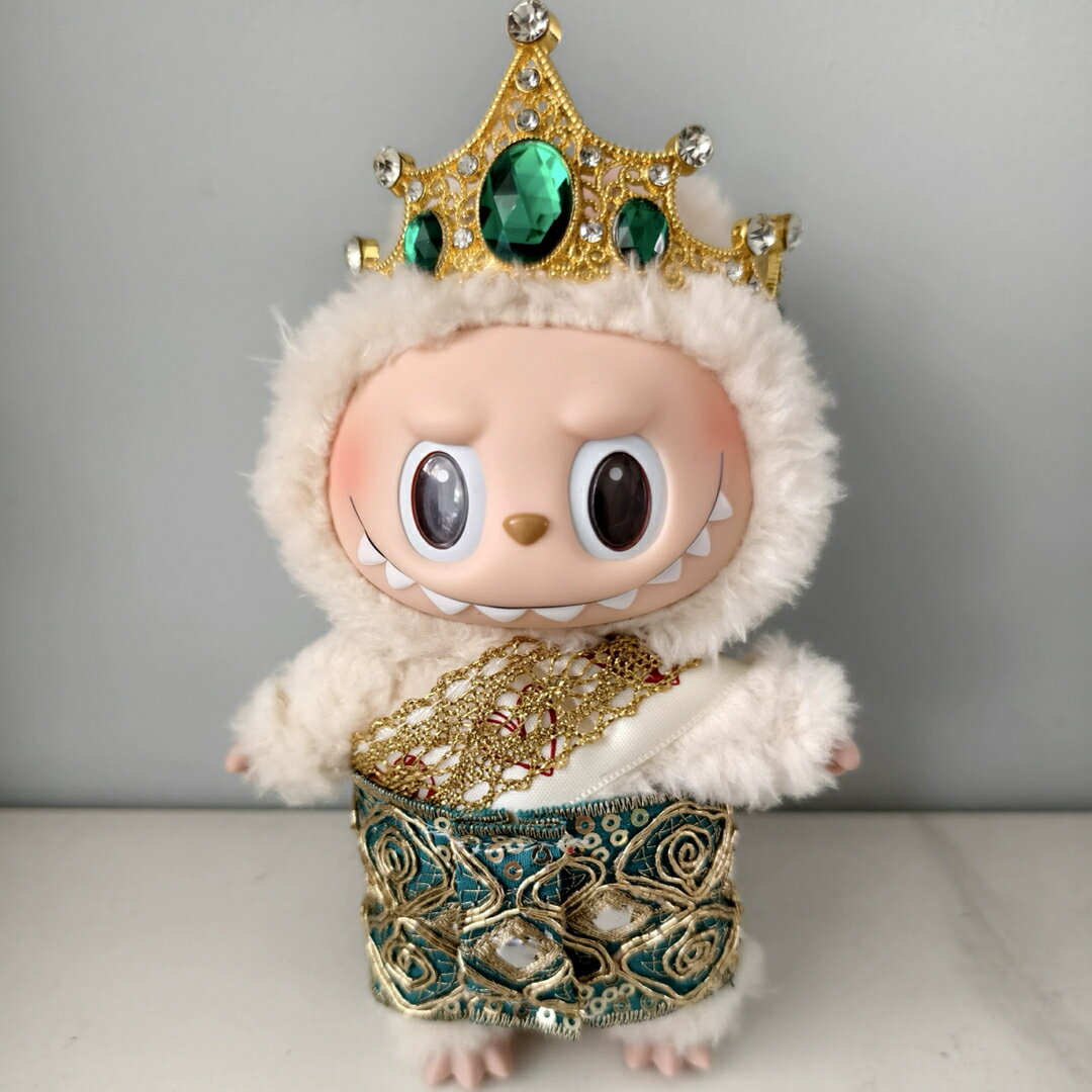 A065854新品2点セットタイ風labubuラブブぬいぐるみ服17cm着せ替え着ぐるみ