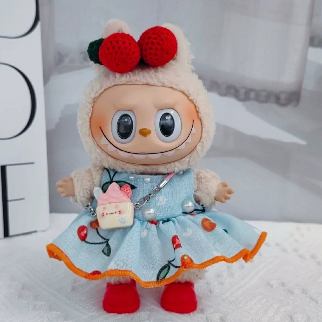 A065880新品4点セット labubuラブブぬいぐるみ服17cm着せ替え着ぐるみ