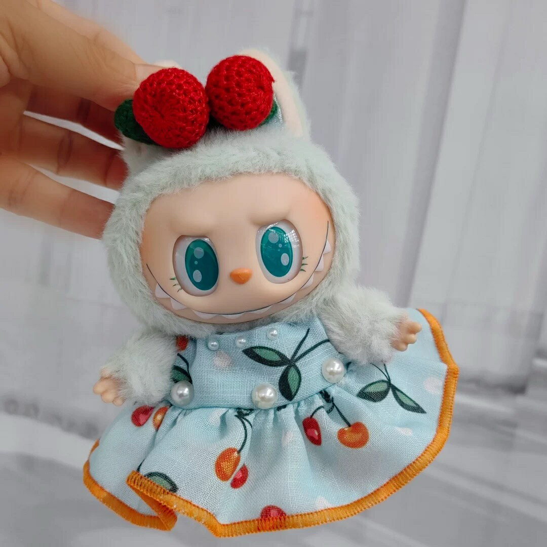 A065881新品3点セット labubuラブブぬいぐるみ服17cm着せ替え着ぐるみ