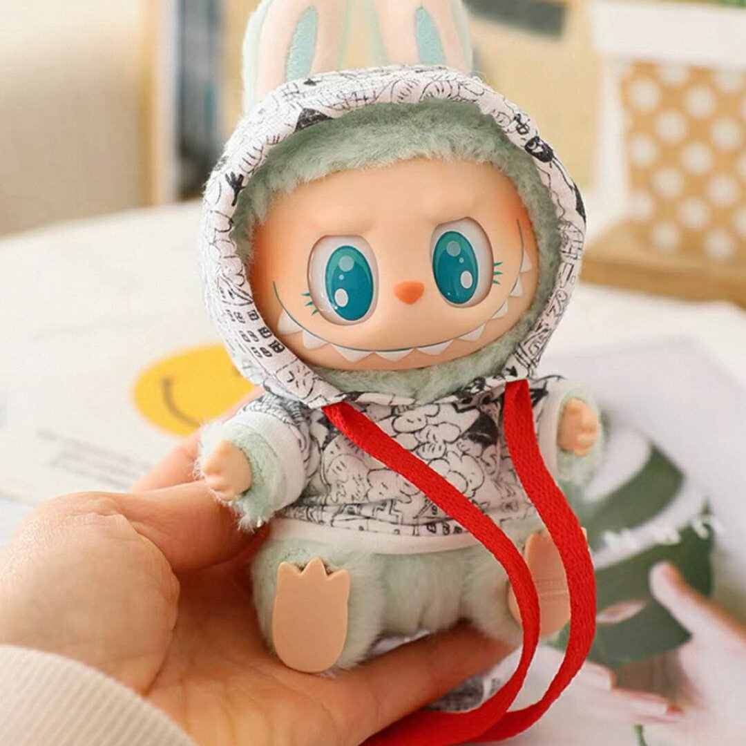 A065923新品　 labubuラブブぬいぐるみ服17cm着せ替え着ぐるみ