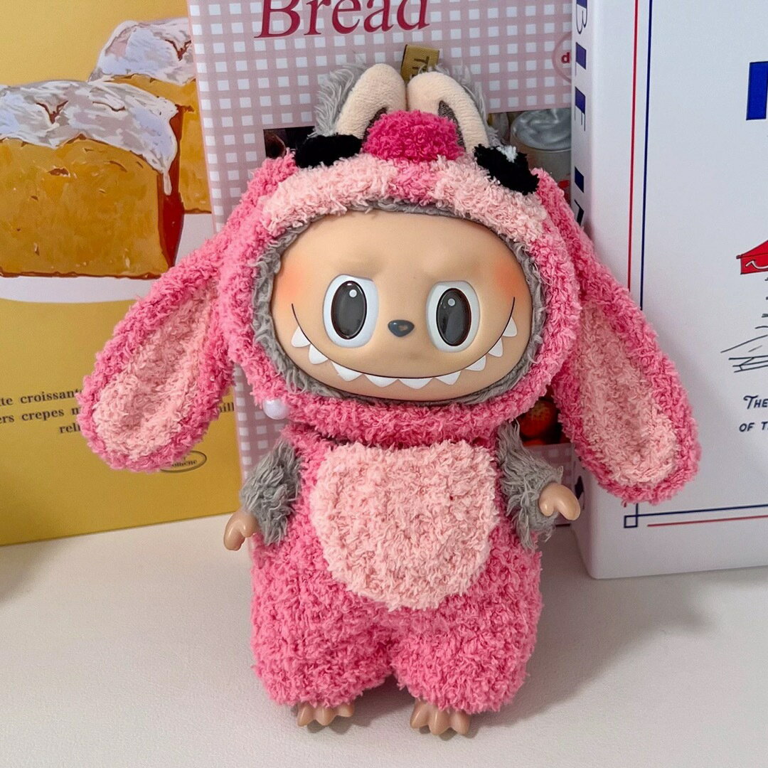 A065949新品2点セット labubuラブブぬいぐるみ服17cm着せ替え着ぐるみ