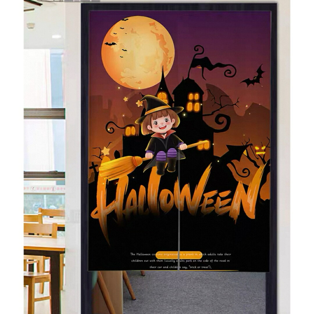 A066075ハロウィン 飾り 家飾り 装飾ドア 玄関飾り 吊り下げ式 壁装飾 店舗 のれん