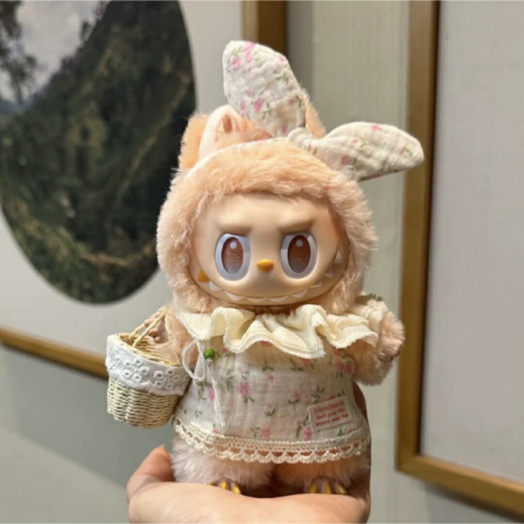 A066096新品3点セット labubuラブブぬいぐるみ服17cm着せ替え着ぐるみ