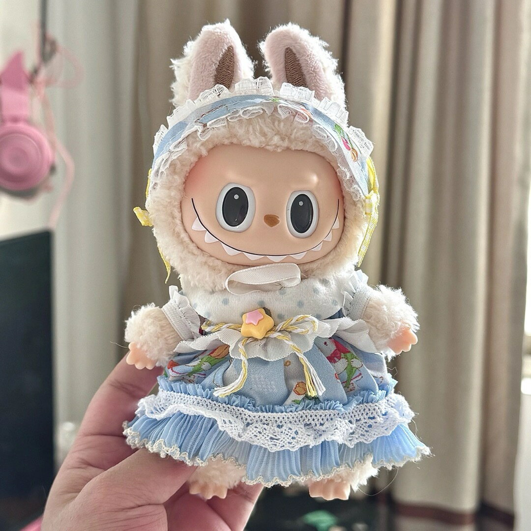 A066109新品3点セット labubuラブブぬいぐるみ服17cm着せ替え着ぐるみ