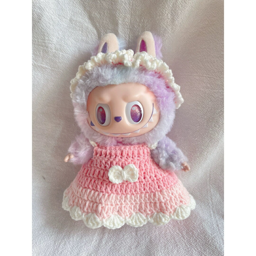 A065611新品2点セット可愛いlabubuラブブぬいぐるみ服17cm着せ替え着ぐるみ