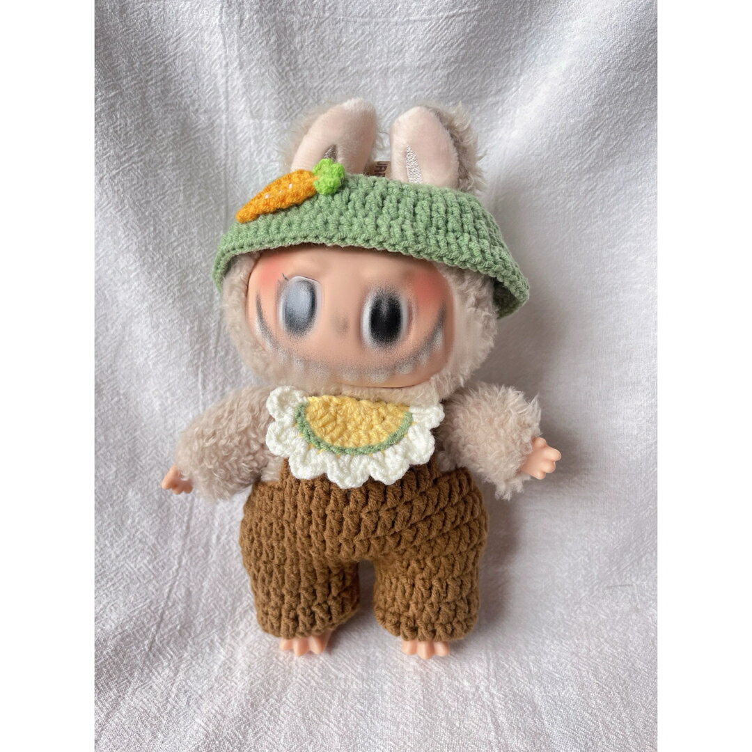 A065653新品3点セット可愛いlabubuラブブぬいぐるみ服17cm着せ替え着ぐるみ