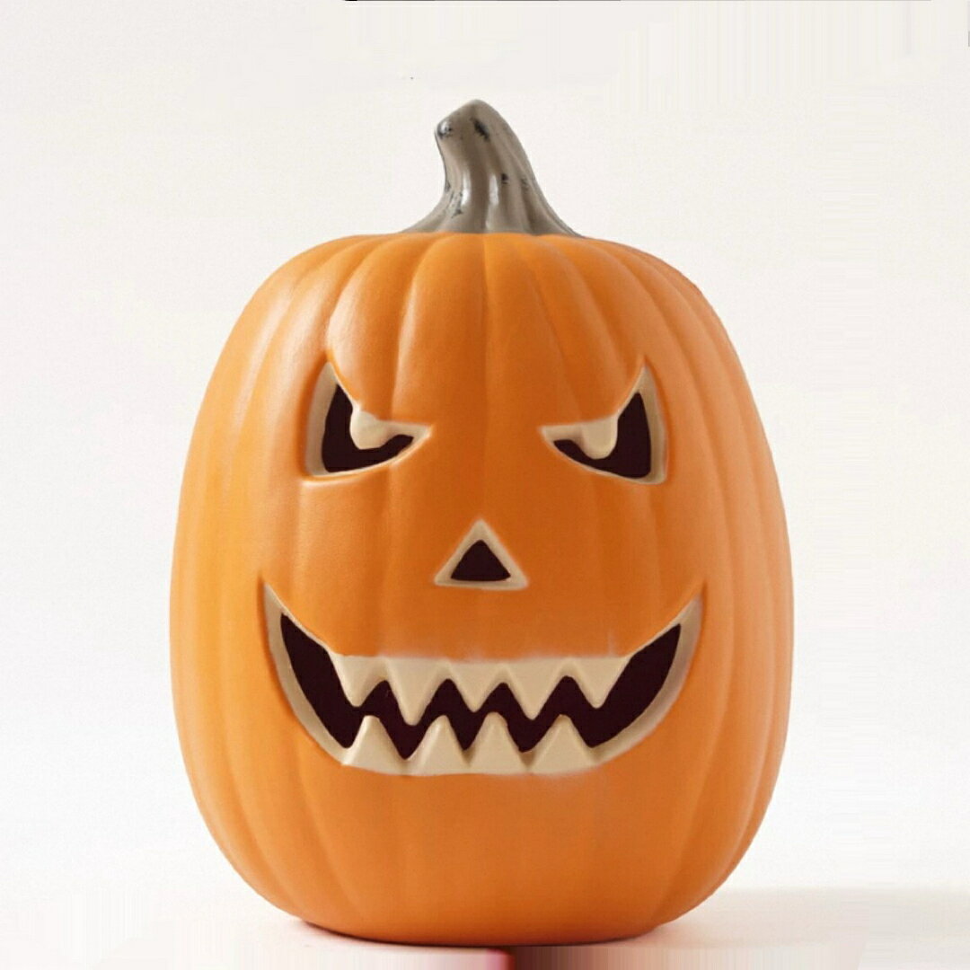 A065715ハロウィン かぼちゃランタン LEDライト付き ジャックオーランタン 装飾置物