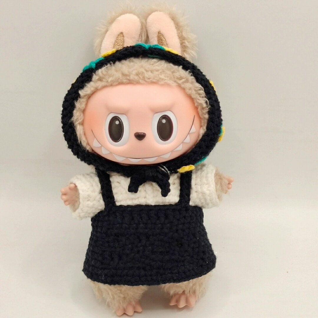 A065728新品3点セットワンピース labubuラブブぬいぐるみ服17cm着せ替え着ぐるみ