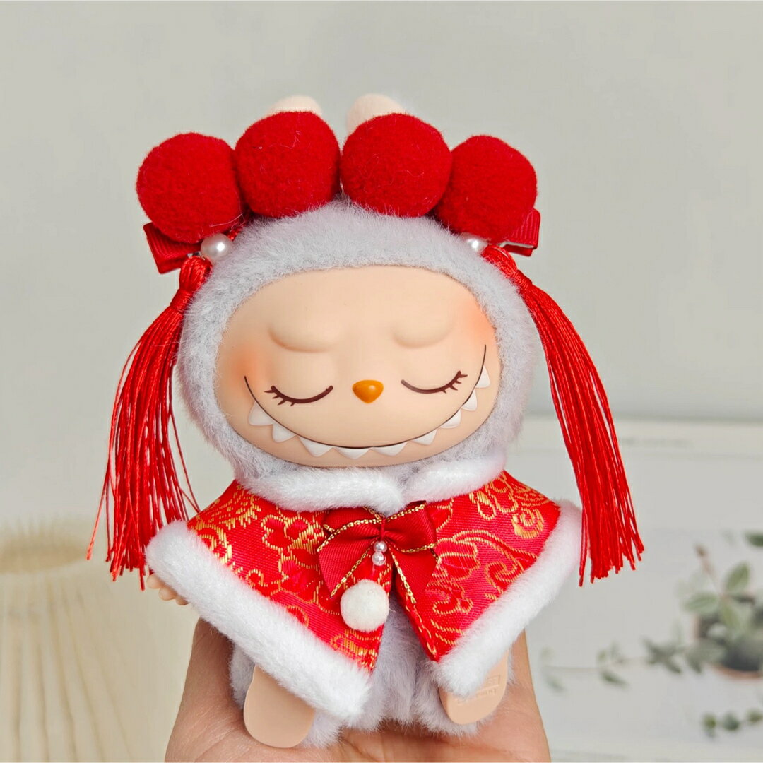 LABUBU��֥�17cm�ѥإåɥ��������꡼ Ƭ���� ���å����դ� �������