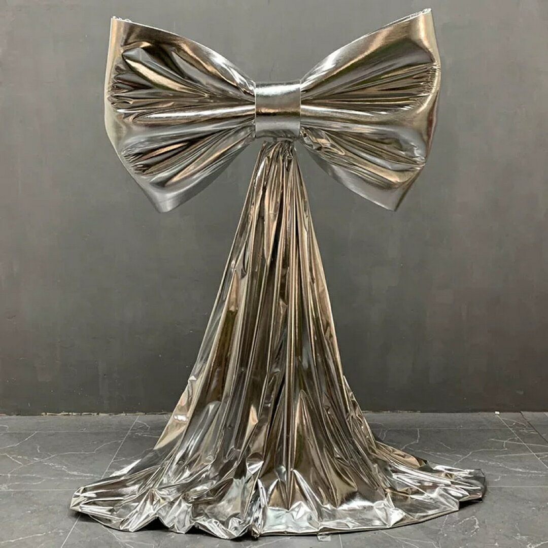 特大リボン装飾メタリック1.5mロングテール パーティー背景 装飾 ディスプレイ