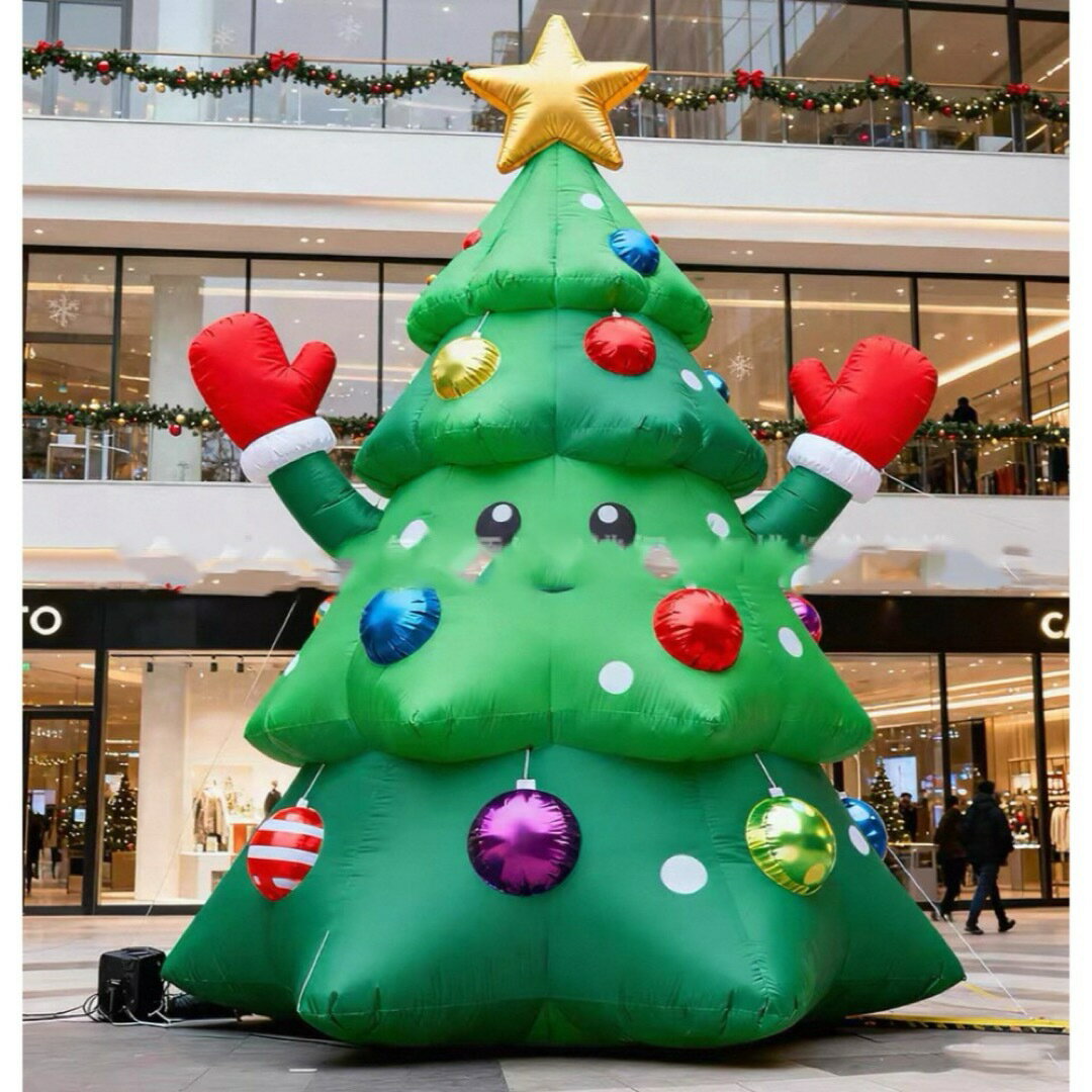 クリスマスツリー特大 デコレーション インフレータブル膨らます 庭 屋外装飾