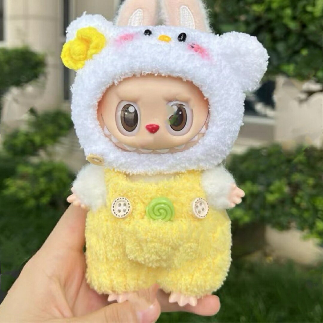 新品2点セット labubuラブブぬいぐるみ服17cm着せ替え着ぐる