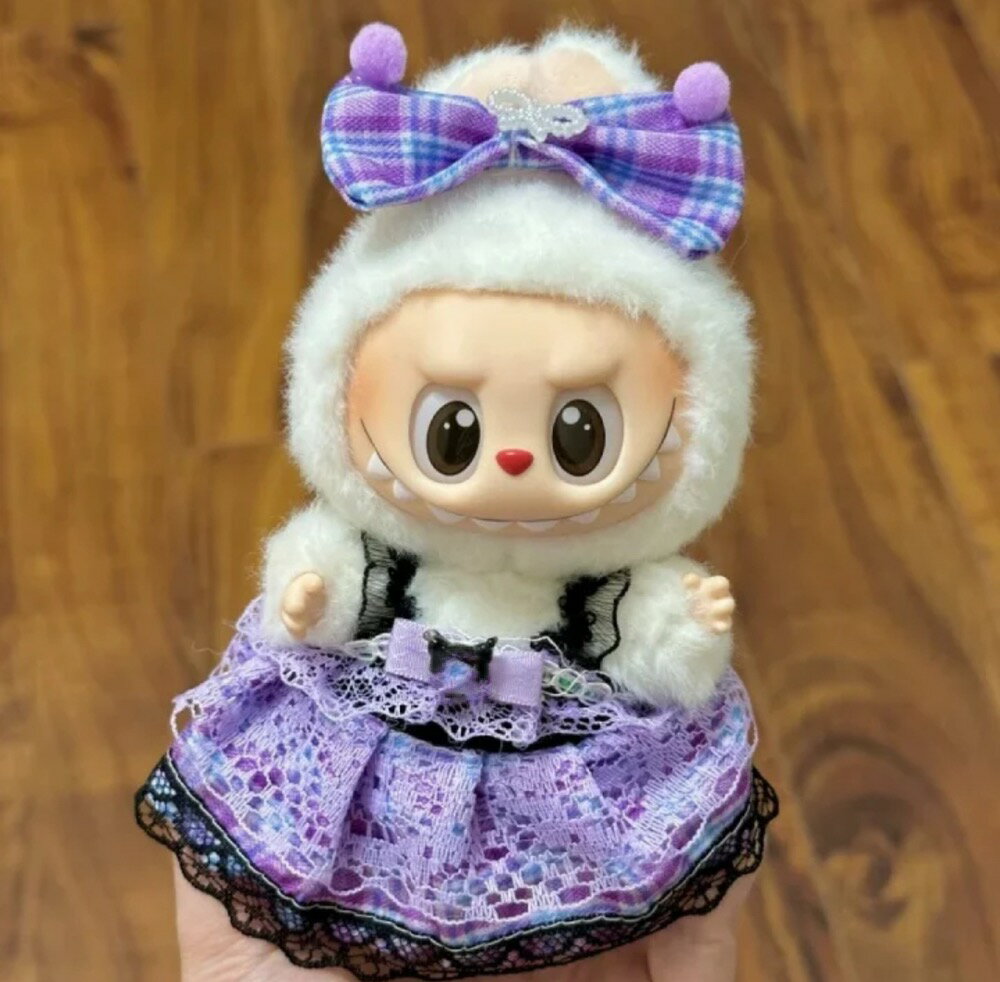 A065157新品2点セット labubuラブブぬいぐるみ服17cm着せ替え着ぐるみ