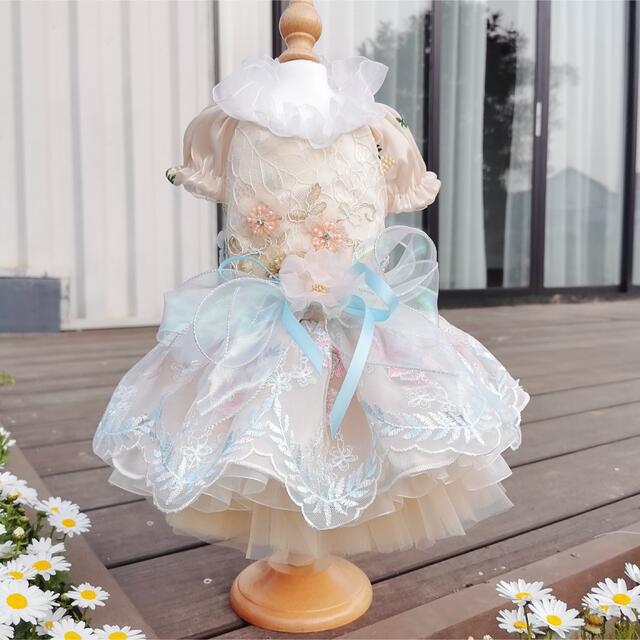 A004341豪華 犬 ワンピース 犬服 可愛い 犬の服 猫服 XS〜XL