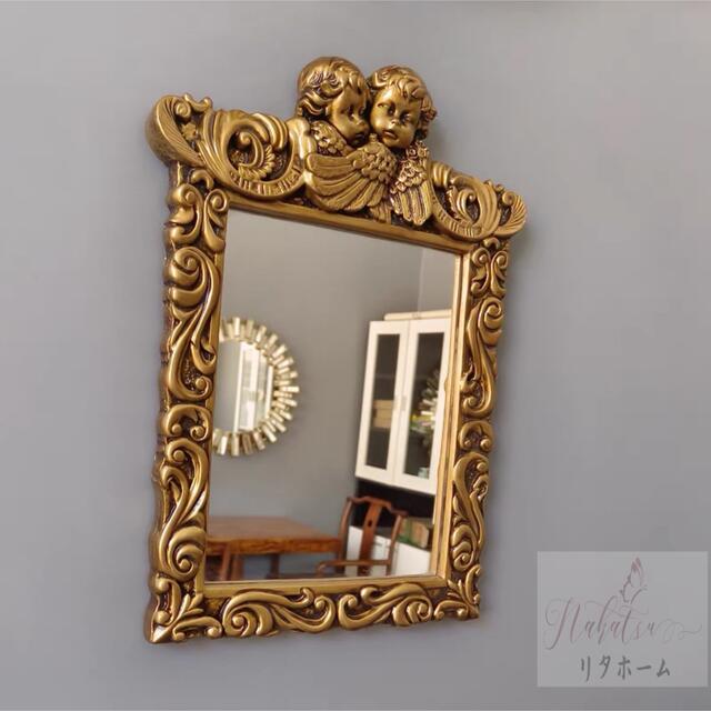 A004379高級豪華鏡 アンティーク調 壁掛け鏡 壁掛け 壁掛けミラー ウォールミラー [3]