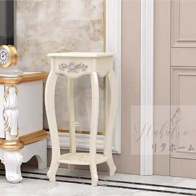 A004466サイドテーブル コンソールテーブル 玄関テーブル 花台 電話台 植木鉢置き