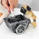 A004705犬型 灰皿 イヌ 卓上収納 小物入れ パグ雑貨 キーケース 置物 PUG