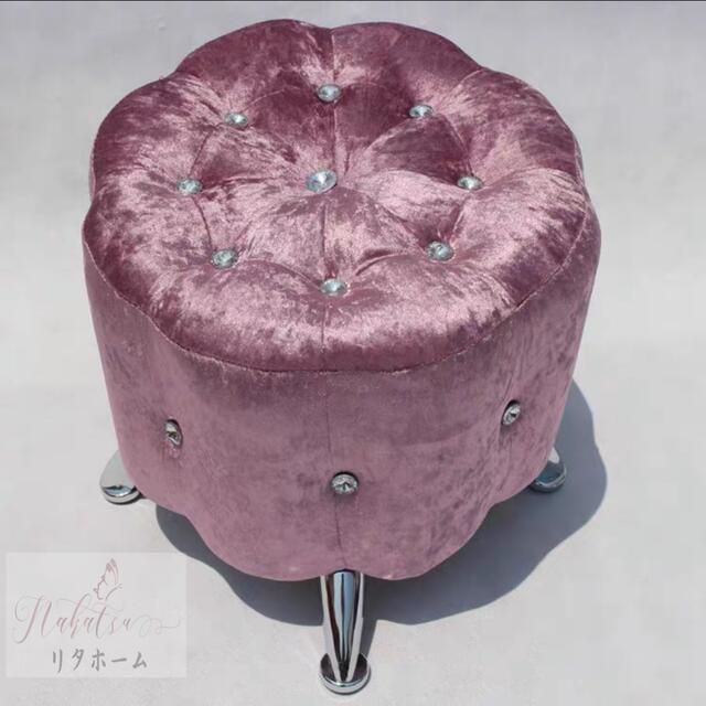 A004824姫系 家具 スツール ロココ調 アンティーク風