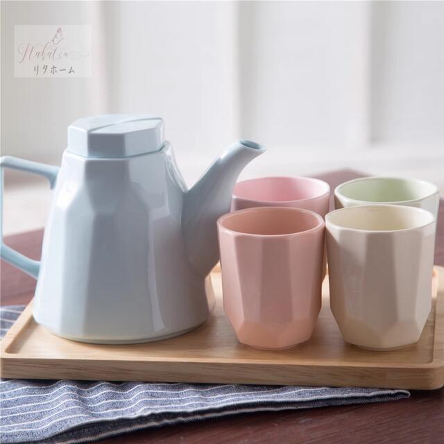 A004899ティー・コーヒーカップセット カップ4客セット 陶磁器ティーセット