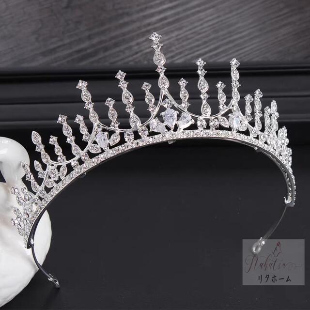 A004923ウェディング 花嫁3点セット ．アクセサリー ティアラ+イヤリング+ネックレス