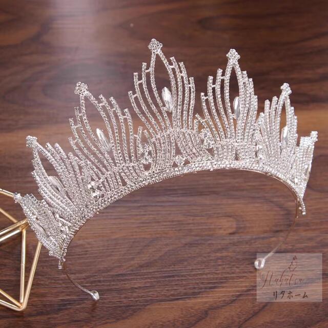 リタハウス 楽天市場店のA004925ウェディング 花嫁2点セット ．アクセサリー ティアラ+イヤリング｜アングル2
