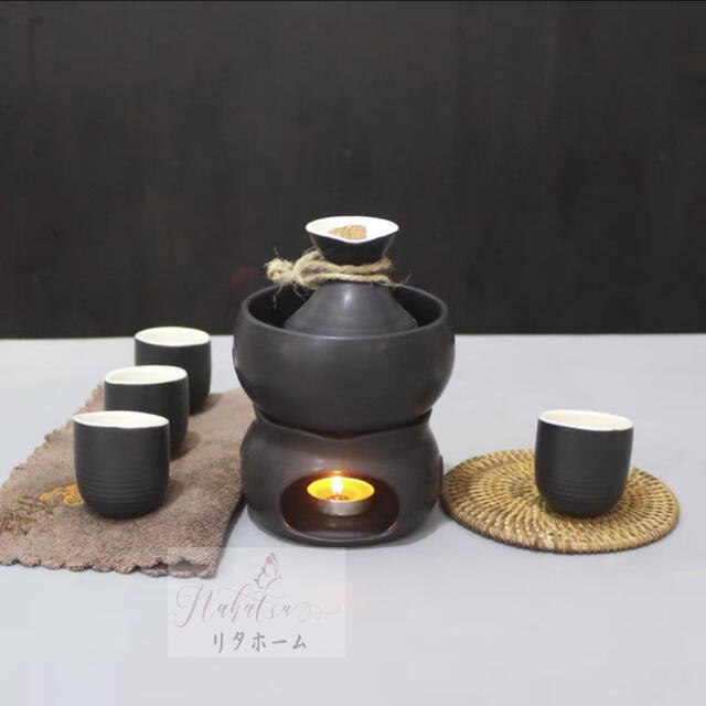 Other - A005230酒器 酒器7点セット 徳利 焼酎 とっくり 酒燗器 保温器 温燗