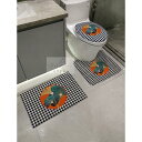 A005409トイレマットセット可愛い トイレカバー用品4点セット