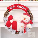 A005558クリスマスリース クリスマス花輪 ドアリース 壁飾り 人工造花 デラックスリース