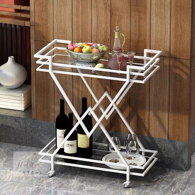 A005591カフェカート サイドテーブル ．小物入れ．キッチンワゴン．カートワゴン