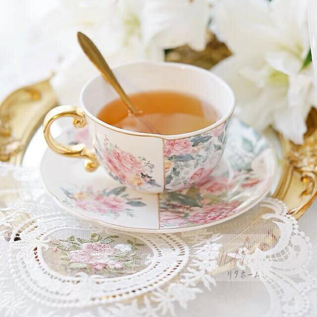 A005777ティー・コーヒーカップセット カップ2客セット 陶磁器ティーセット