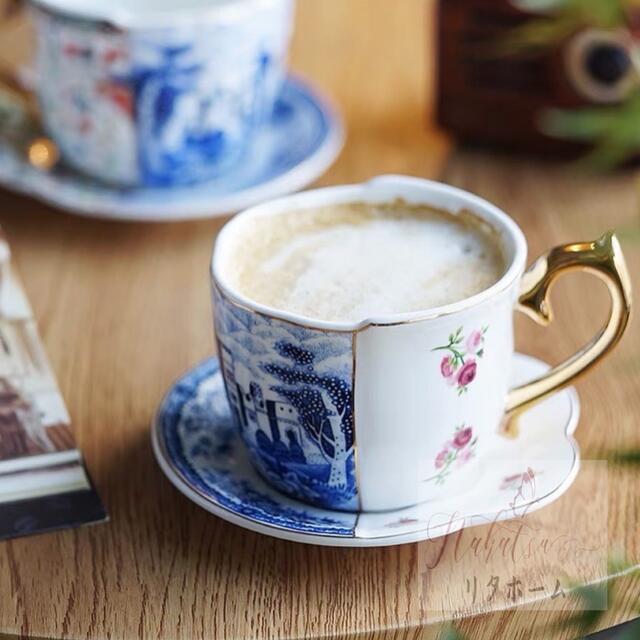 A005782ティー・コーヒーカップセット カップ2客セット 陶磁器ティーセット