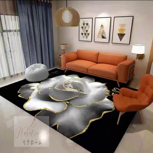 A005803ラグカーペット ラグマット 160x230cm ホットカーペット対応 玄関マット