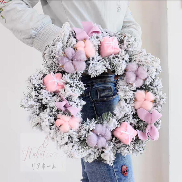 樂天商城 - A006000クリスマスリース クリスマス花輪 ドアリース 壁飾り 人工造花 デラックスリース