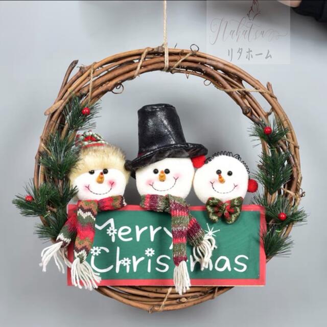 A006029クリスマスリース クリスマス花輪 ドアリース 壁飾り 人工造花 デラックスリース