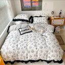 A006289ワイドダブル ベッド用品4点セット .寝具 枕カバー掛け布団カバー ベッドパッド(3)