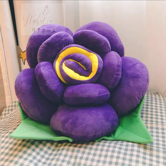 A006448薔薇 バラ 抱き枕　インテリア雑貨　ぬいぐるみ　ソファークッション