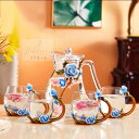 A006506花柄ガラス製 ティーカップ セット食器 コーヒーカップ 豪華カップセット