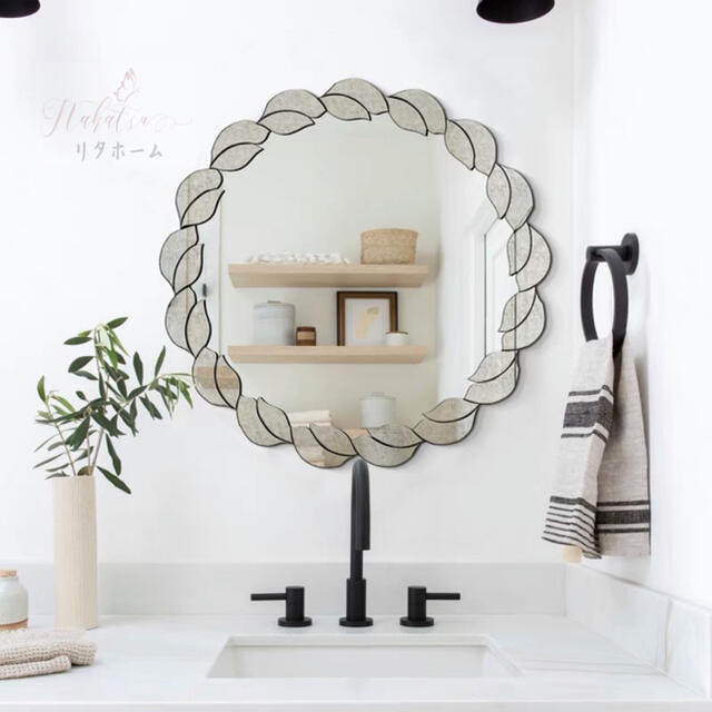 A006549豪華鏡 アンティーク調 壁掛け鏡 壁掛け 壁掛けミラー ウォールミラー [2]