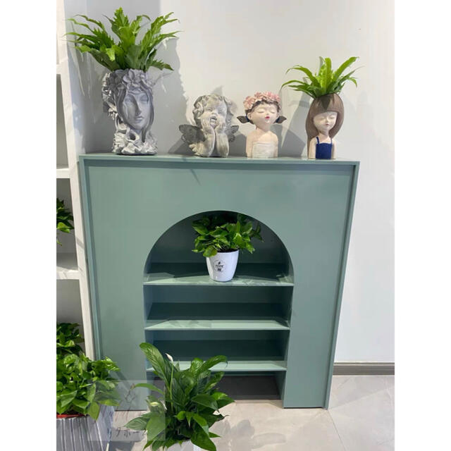 A006801アンティーク調コンソール花台 置物台 サイドテーブル [3]