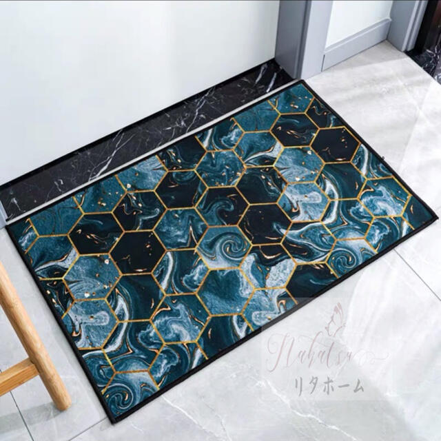 A006841ラグマット リビングマット．玄関マット．カーペット お風呂マット 50x80cm