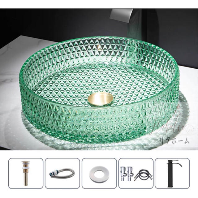 高級洗面ボウル 強化ガラス 手洗い鉢 手洗い器 洗面器 洗面台 洗面器