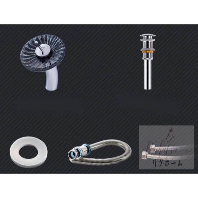 A006964高級洗面ボウル 強化ガラス 手洗い鉢 手洗い器 洗面器 洗面台 洗面器 [3]