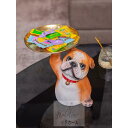 A007049新品 収納 置物 小物入れ お菓子入れ 鍵置き 犬雑貨 室内飾り(3)