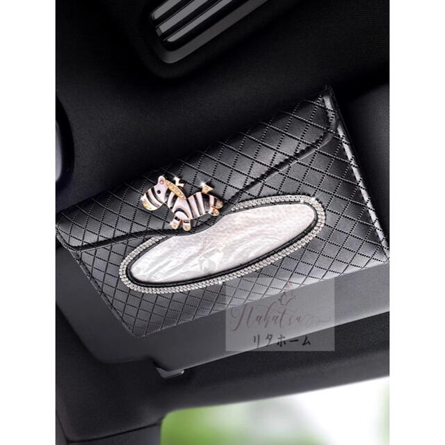 A007251車用ティッシュケース ティッシュカバー ティッシュ ケース 収納 吊り下げ [2]