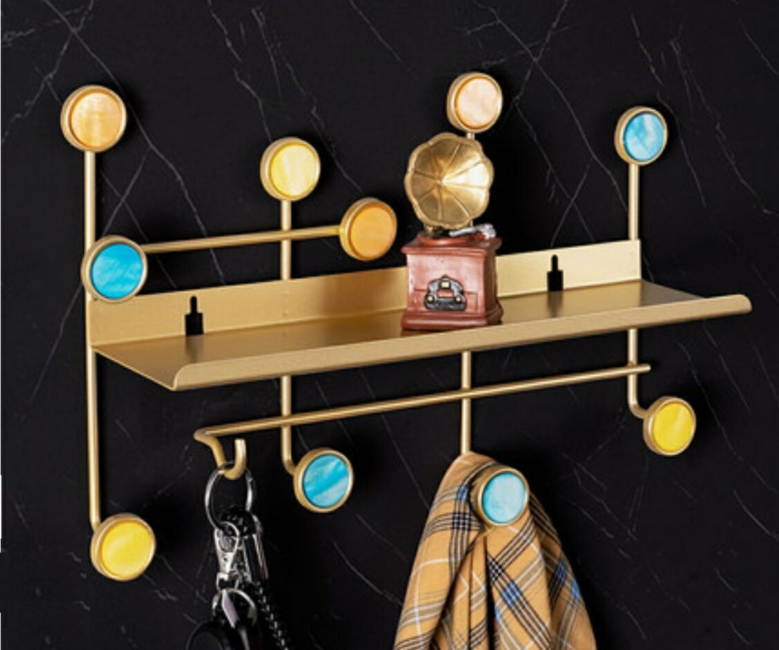 A051437H40-1ハンガー 玄関収納 壁掛けフック コートハンガー コート掛け 帽子掛け カバン掛け 玄関 diy壁面収納 装飾ウォールフック 金属工芸品