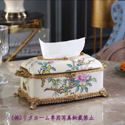 A007524高級陶器 ティッシュケース テッシュボックス ティッシュカバー A007524高級陶器 ティッシュケース テッシュボックス ティッシュカバー
