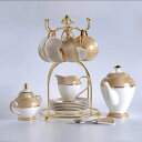 A051739高級ティー・コーヒーカップセット カップ&ソーサー6客セット 陶磁器ティーセット