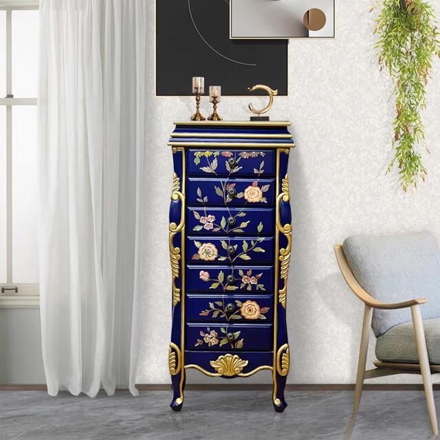 A057791高級サイドテーブル ジュエリー収納ケース　小物入れ　アクセサリータンス