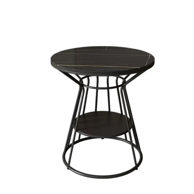 A057958人造大理石ソファサイドシェルフ 寝室用テーブル コーヒーテーブル サイドテーブル